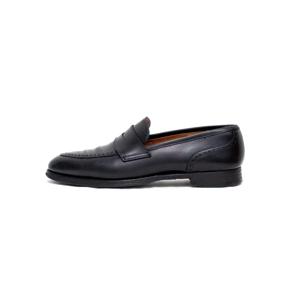 Peal & Co. for Brooks Brothers‎ Black Leather Penny Loafers – Size 9.5 D